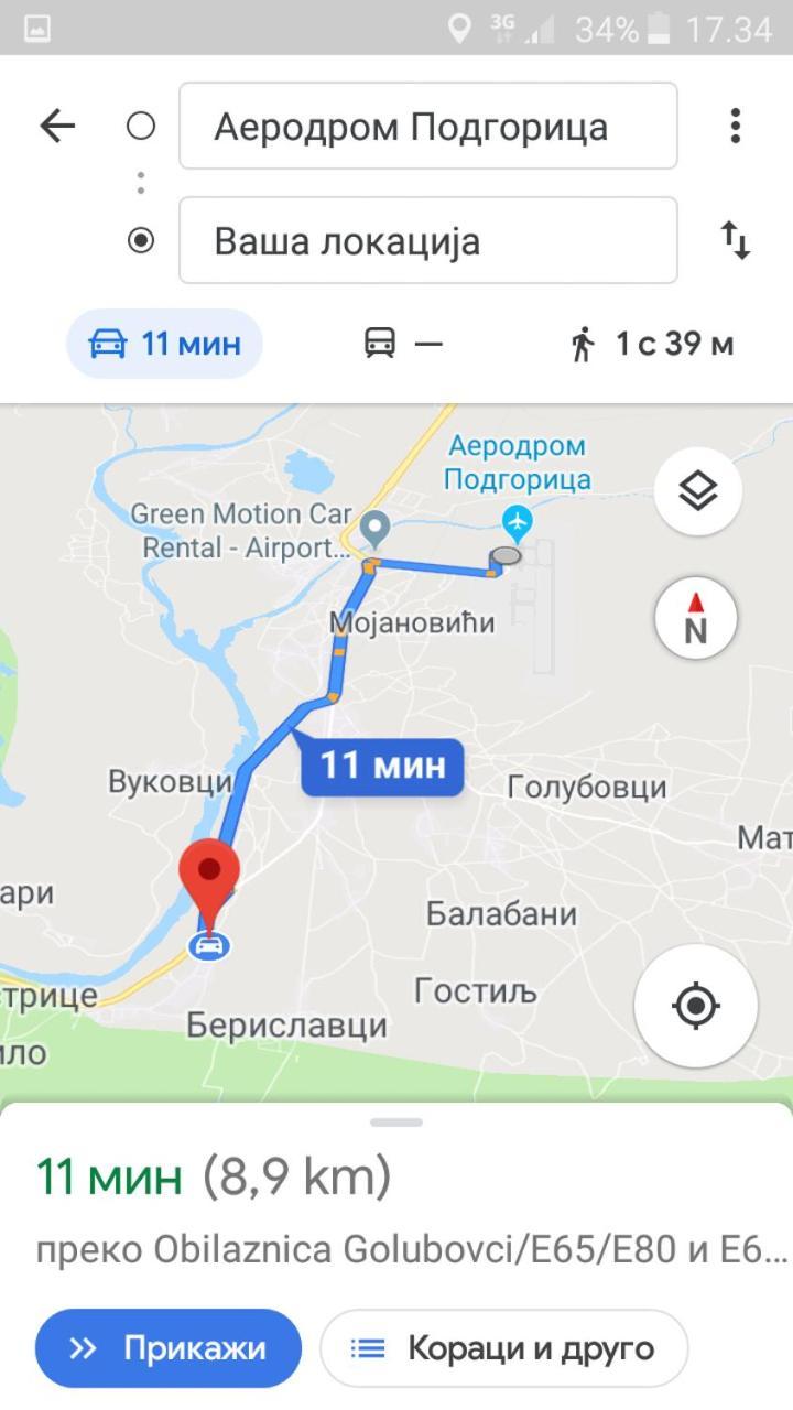 Apartment Helena Airport Podgorica Zewnętrze zdjęcie